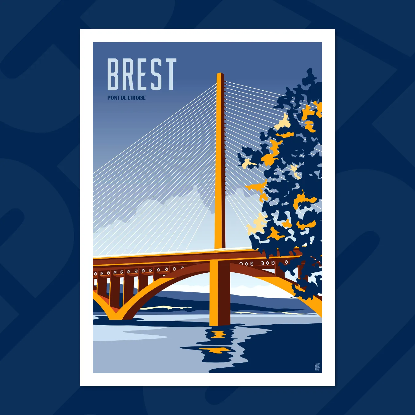 affiche le pont de l'iroise brest