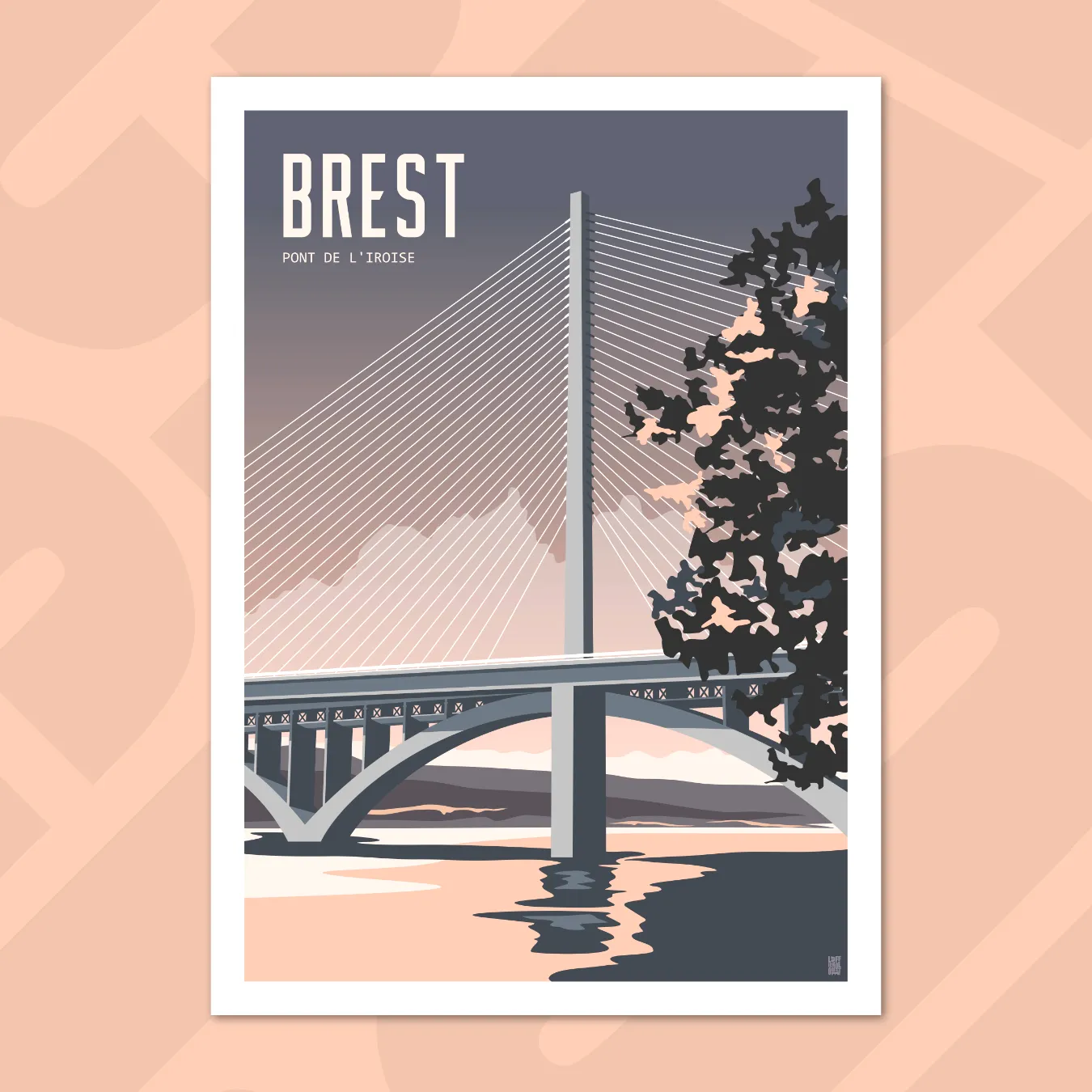 affiche le pont de l'iroise brest