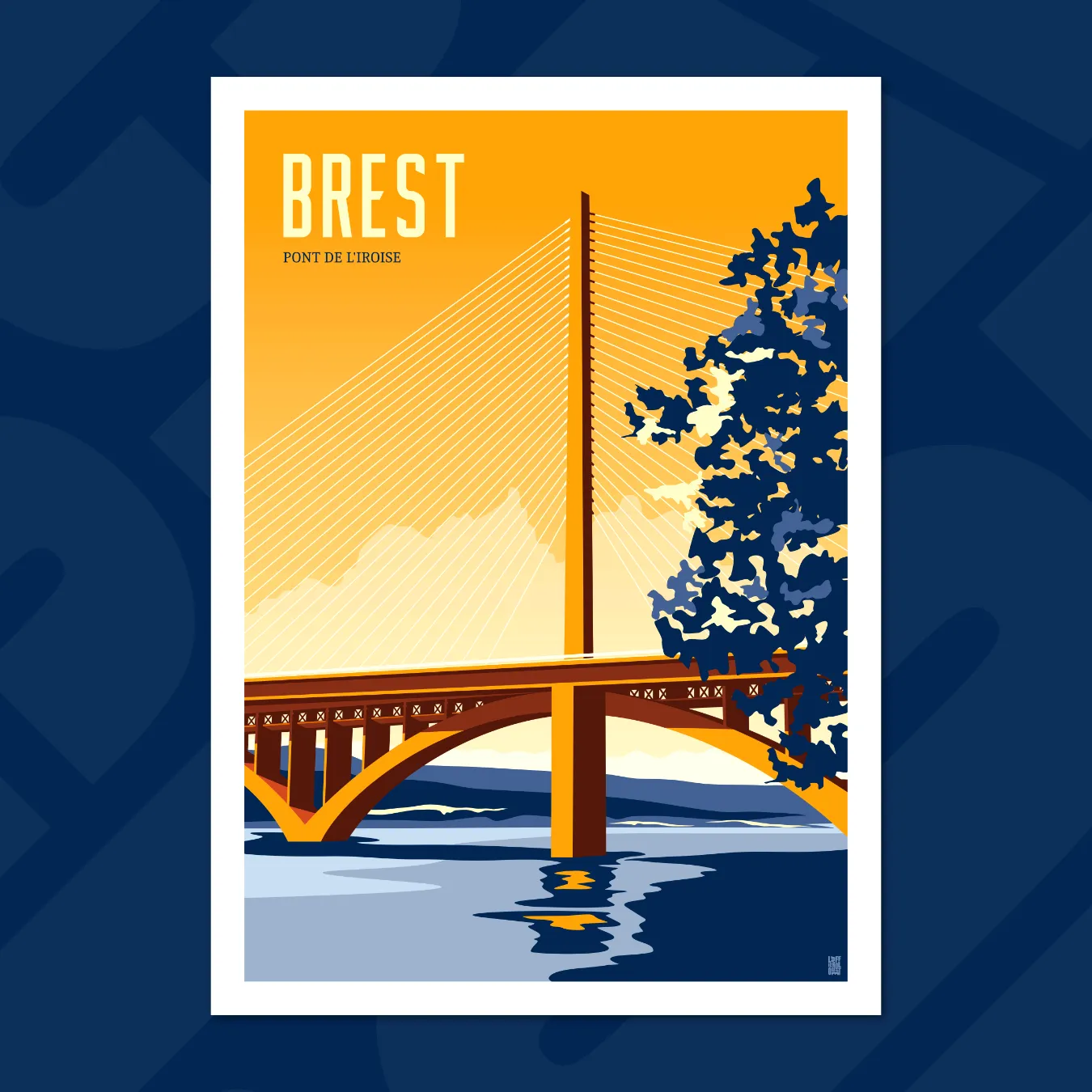 affiche le pont de l'iroise brest