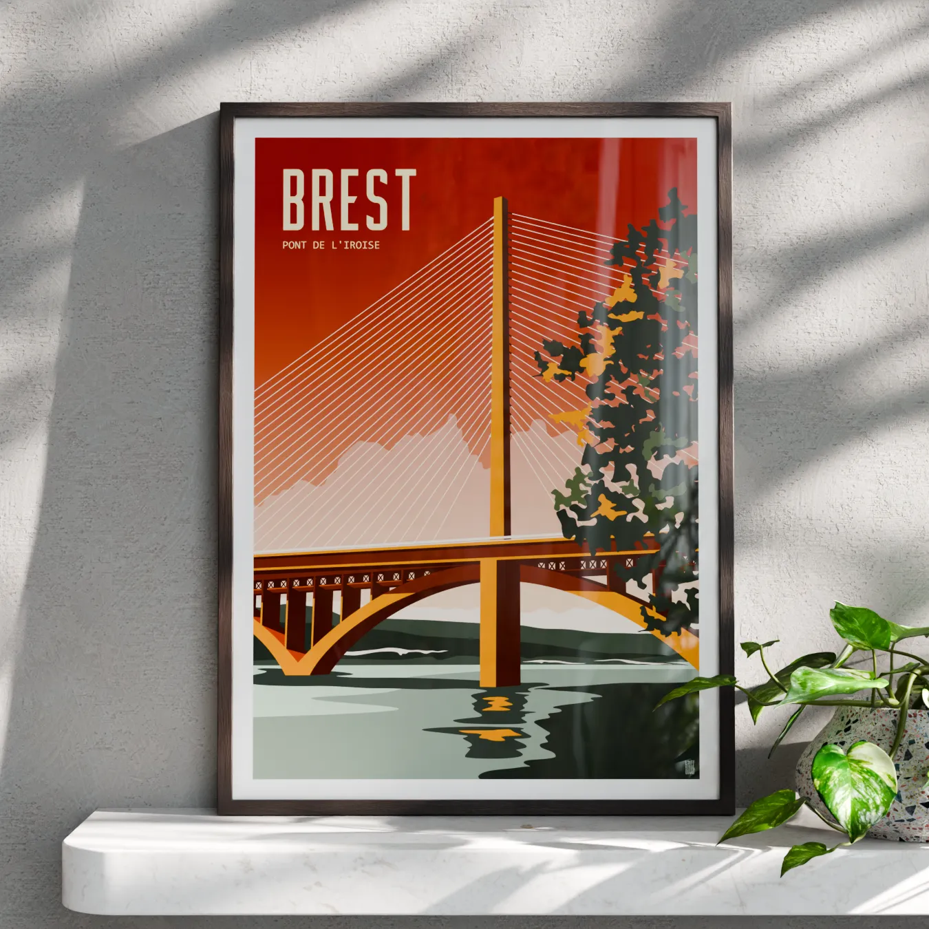 présentation affiche le pont de l'iroise brest