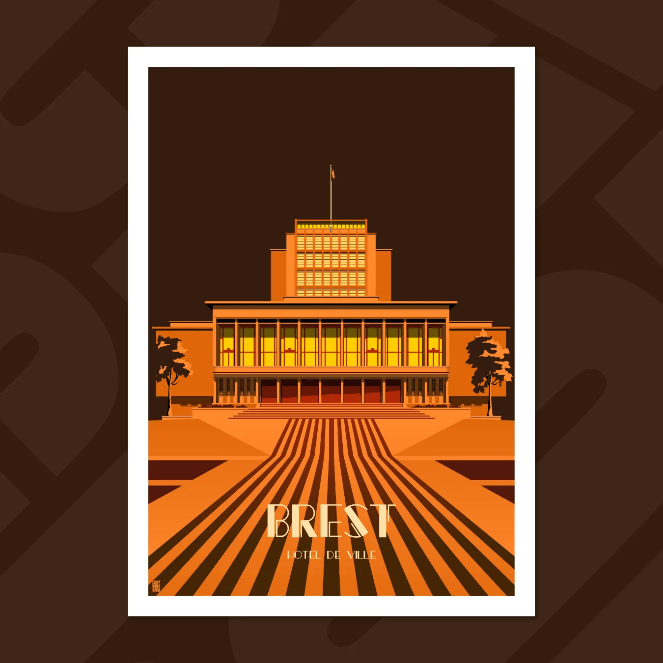 affiche l'hôtel de ville brest