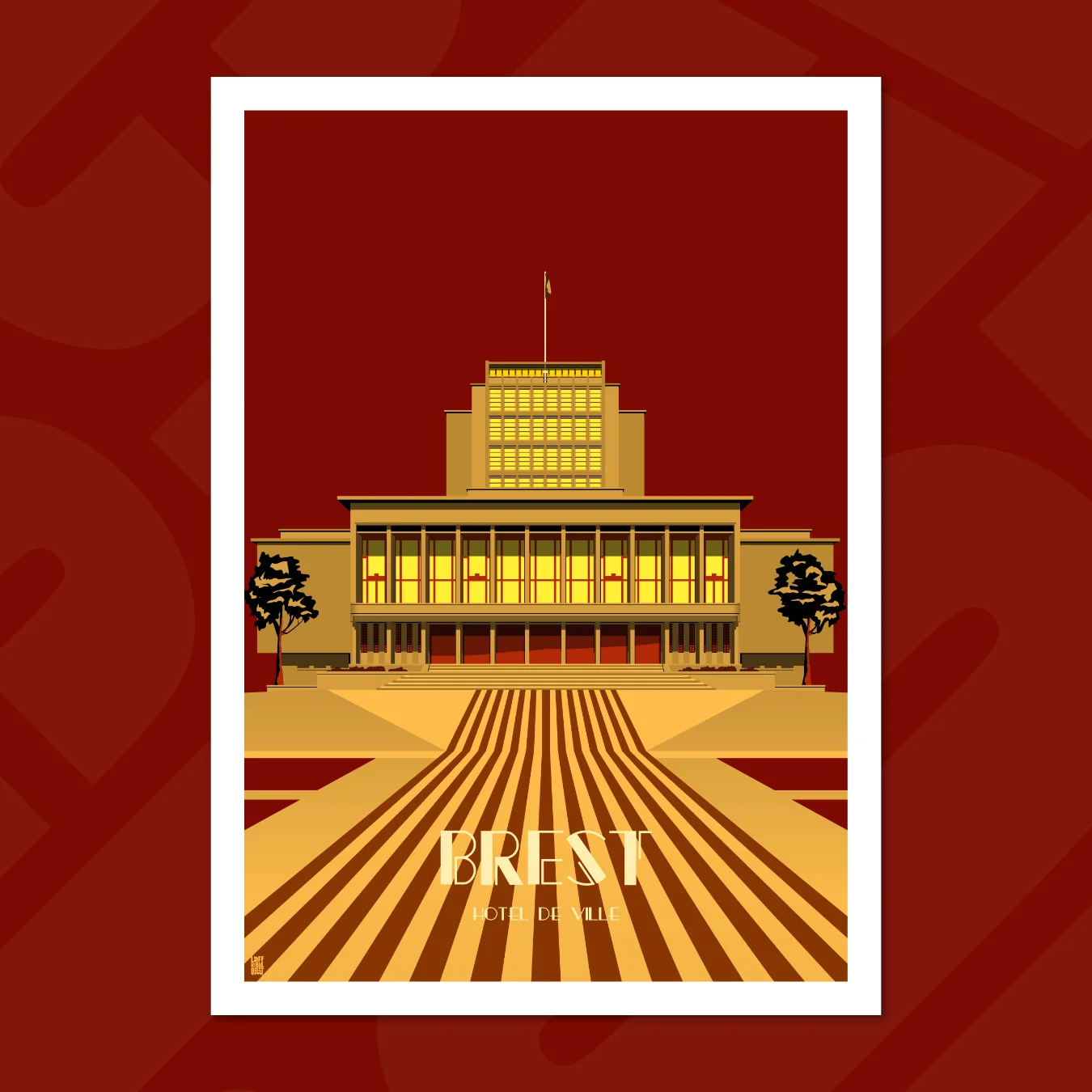 affiche l'hôtel de ville brest