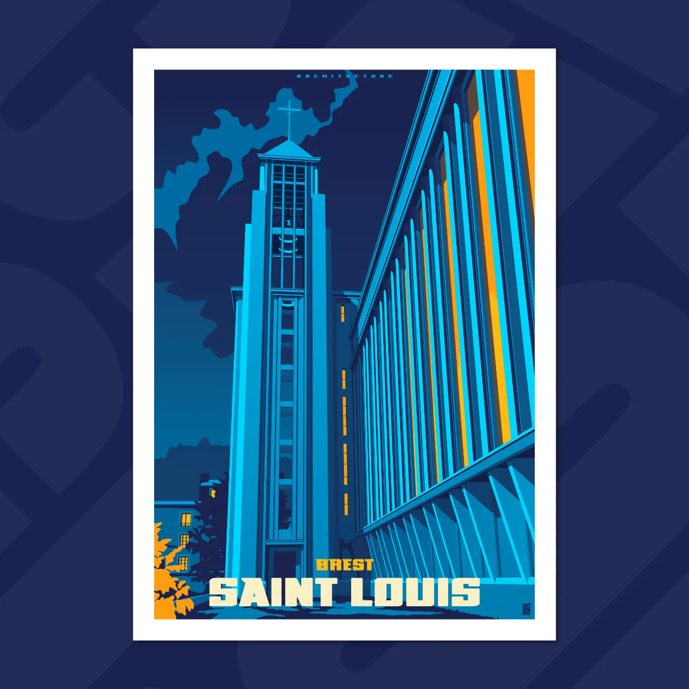 affiche l'église saint-louis brest