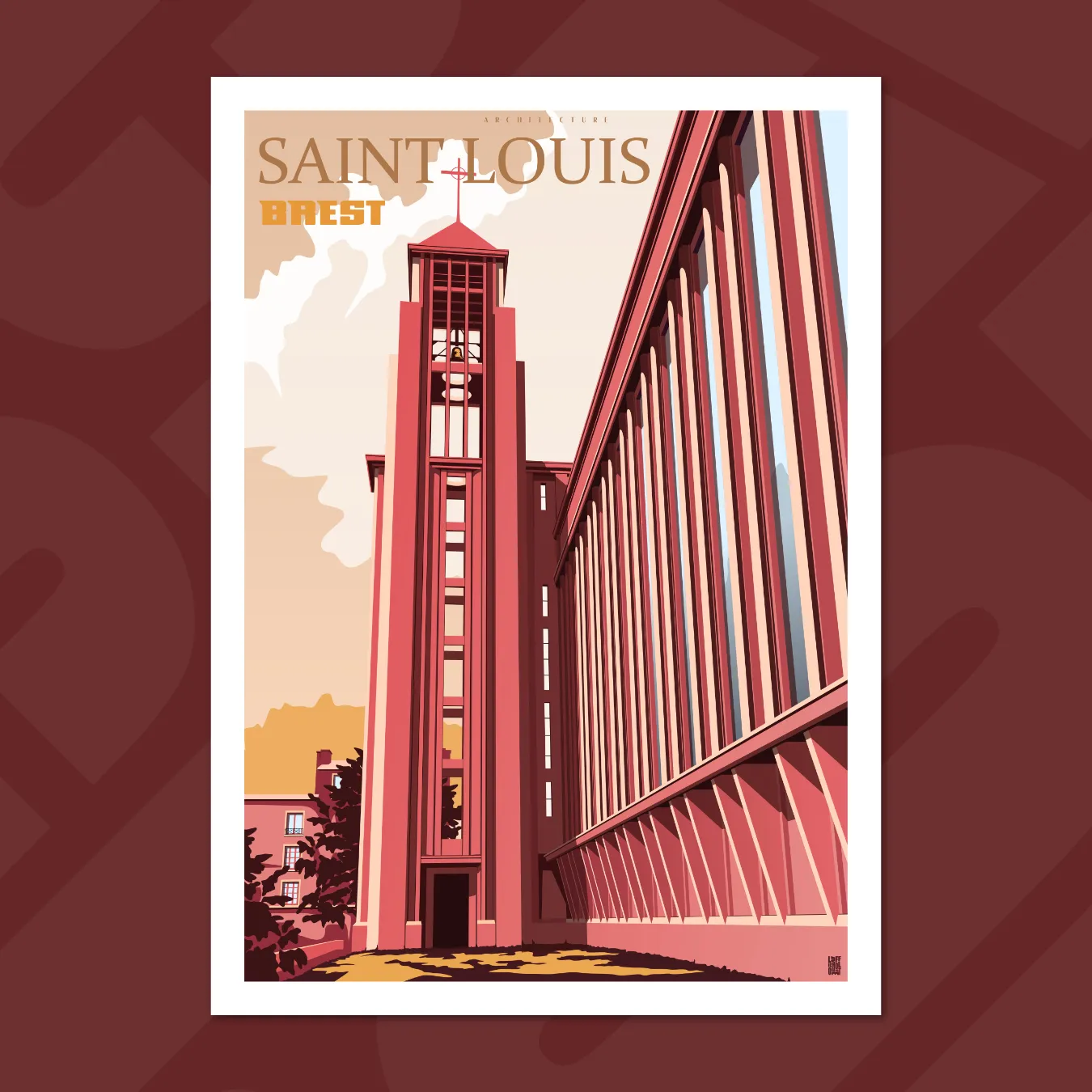 affiche l'église saint-louis brest