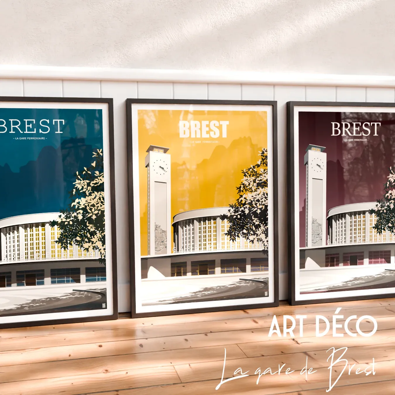 présentation affiches la gare ferroviaire de brest