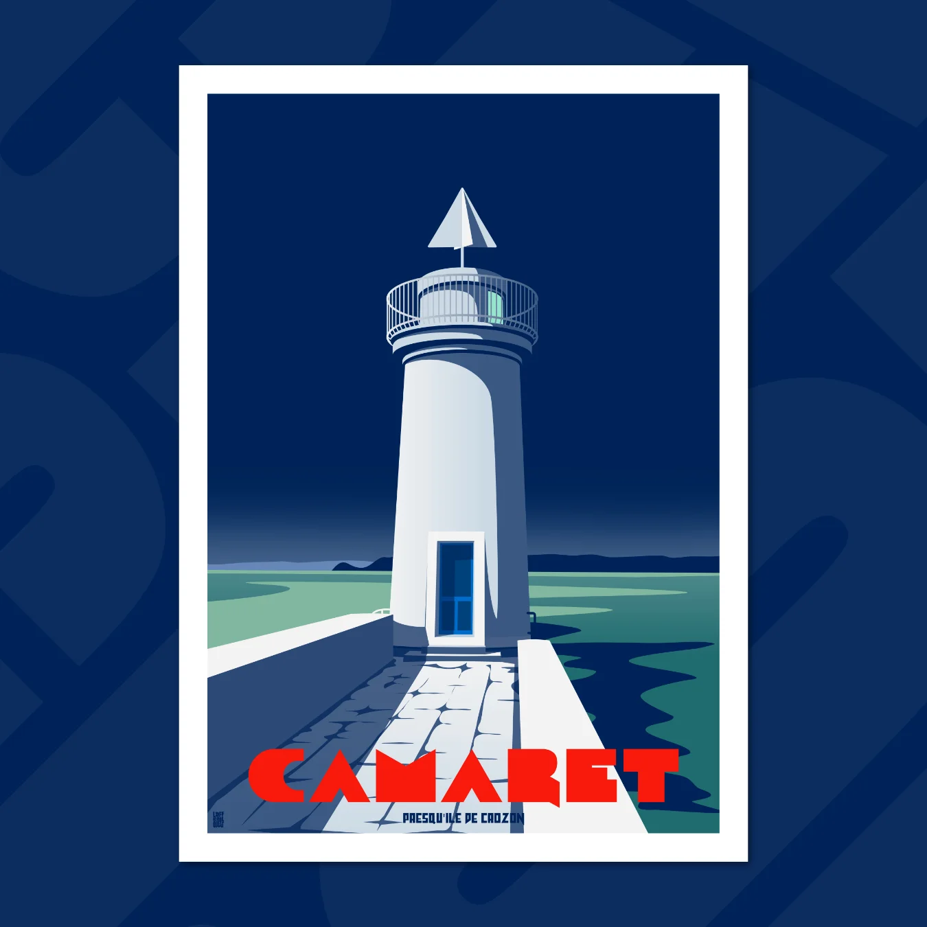 affiche le phare camaret-sur-mer
