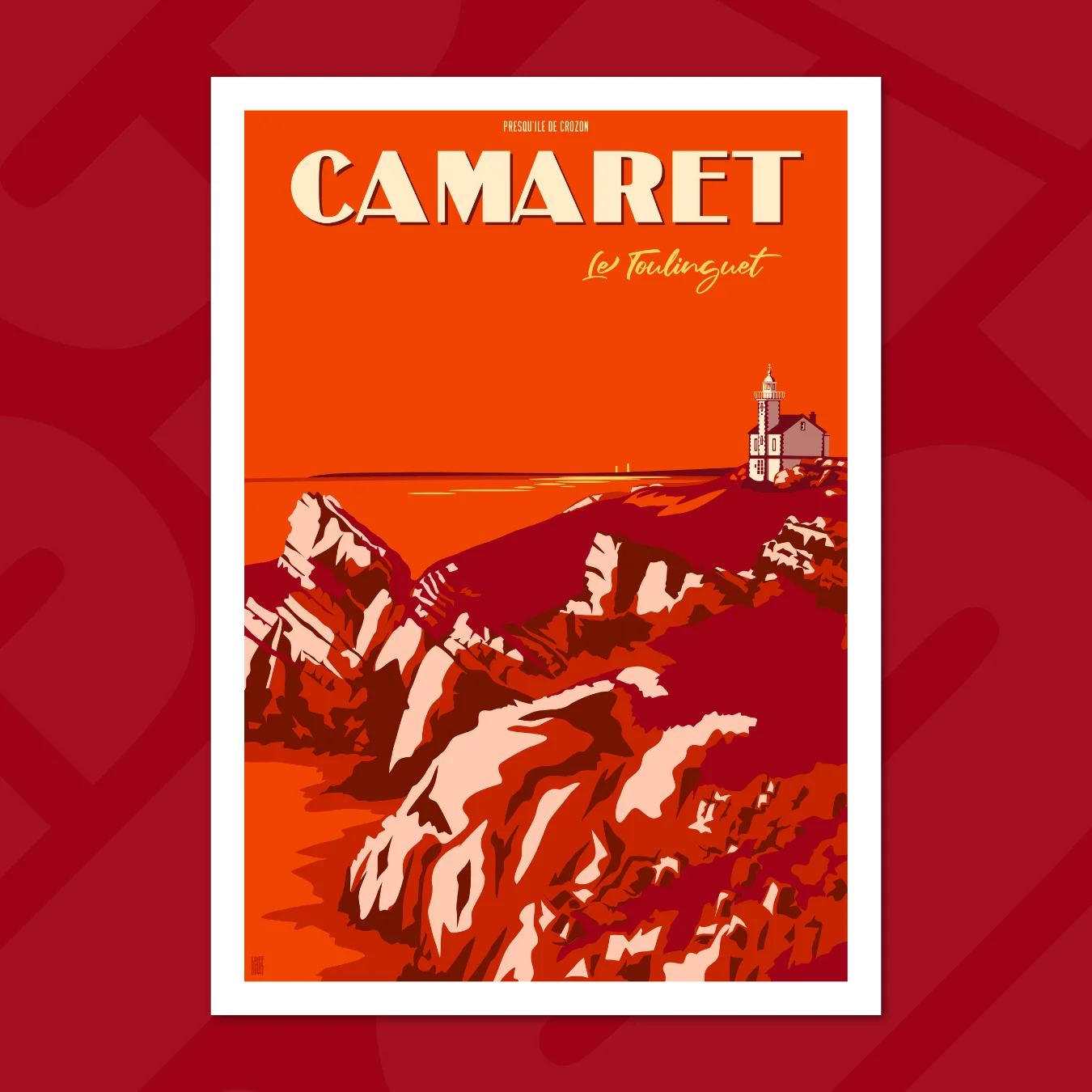 affiche la point du toulinguet camaret-sur-mer