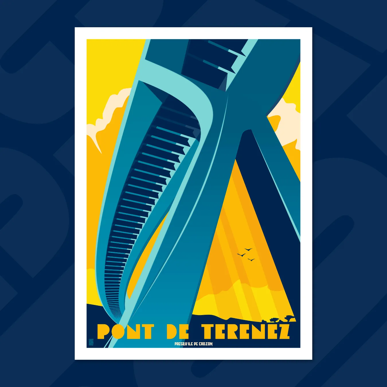 affiche le pont de térénez