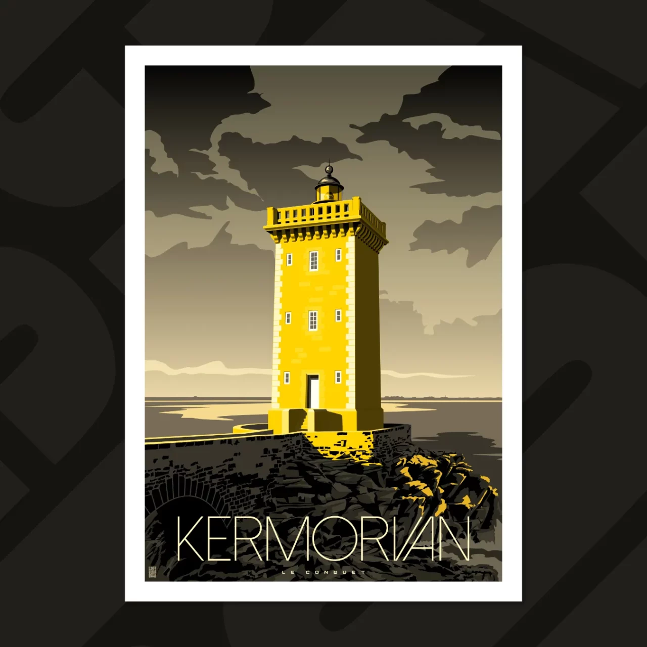 affiche phare de kermorvan le conquet