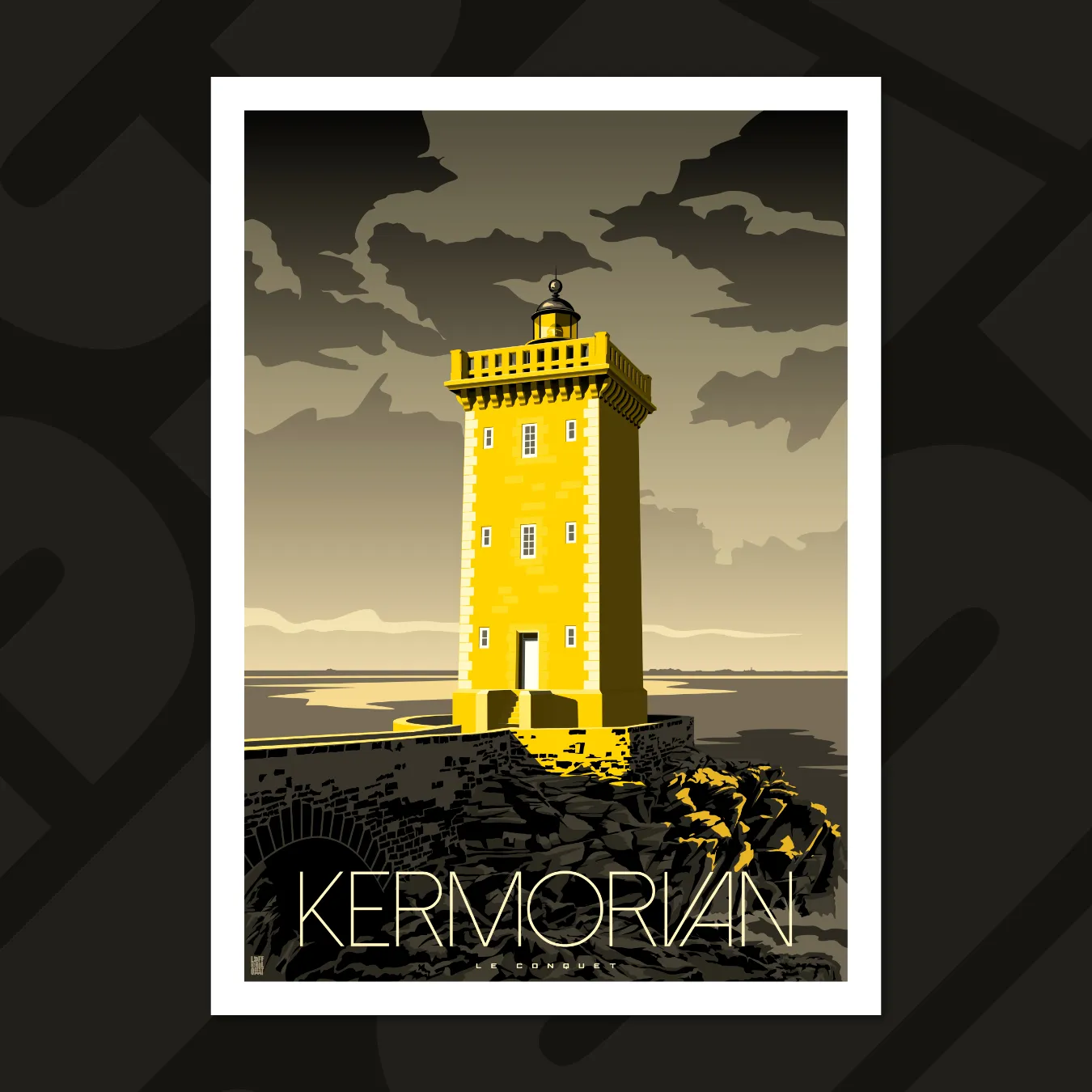 affiche phare de kermorvan le conquet