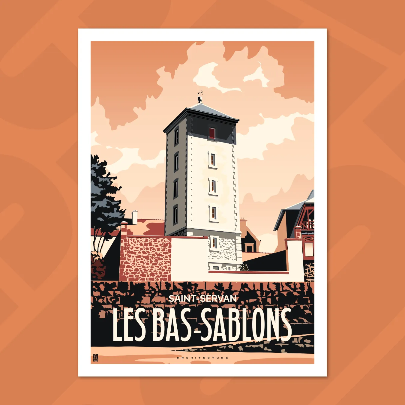 affiche les bas-sablons saint-malo