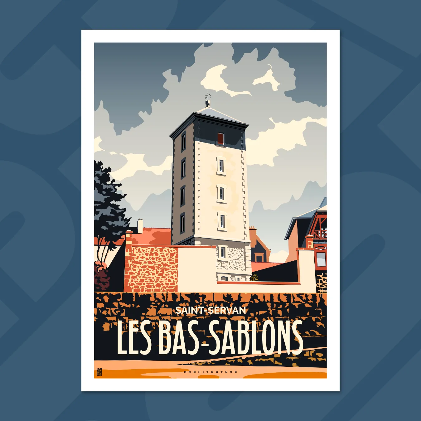 affiche les bas-sablons saint-malo