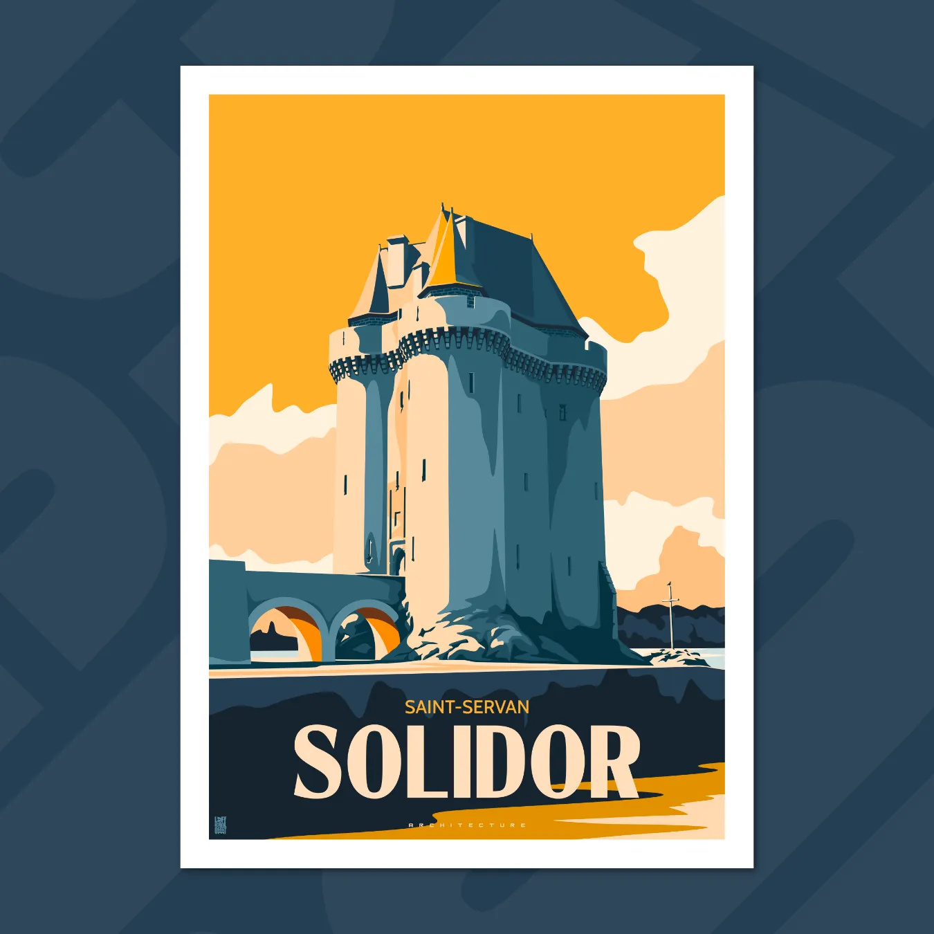 affiche la tour solidor saint-malo