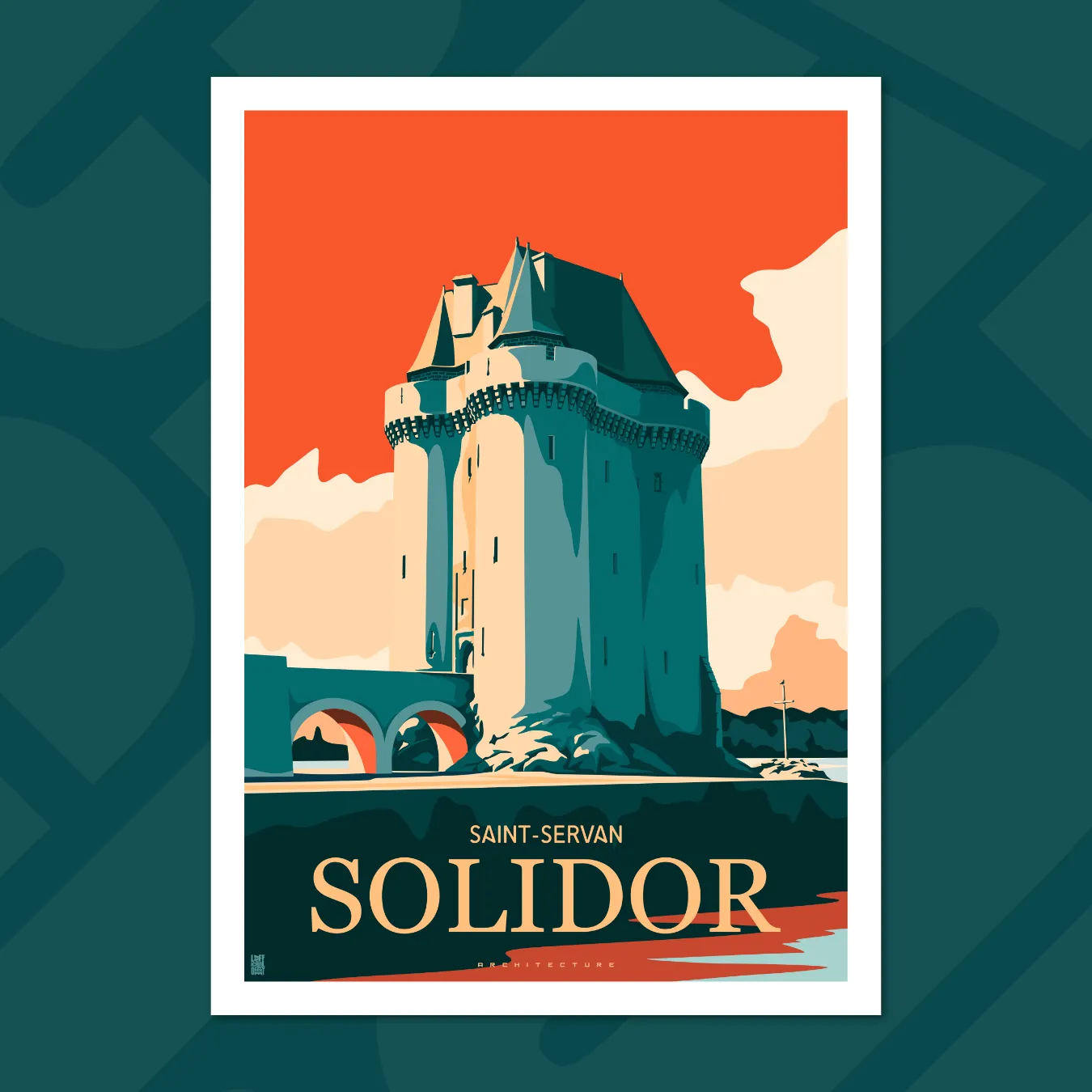 affiche la tour solidor saint-malo