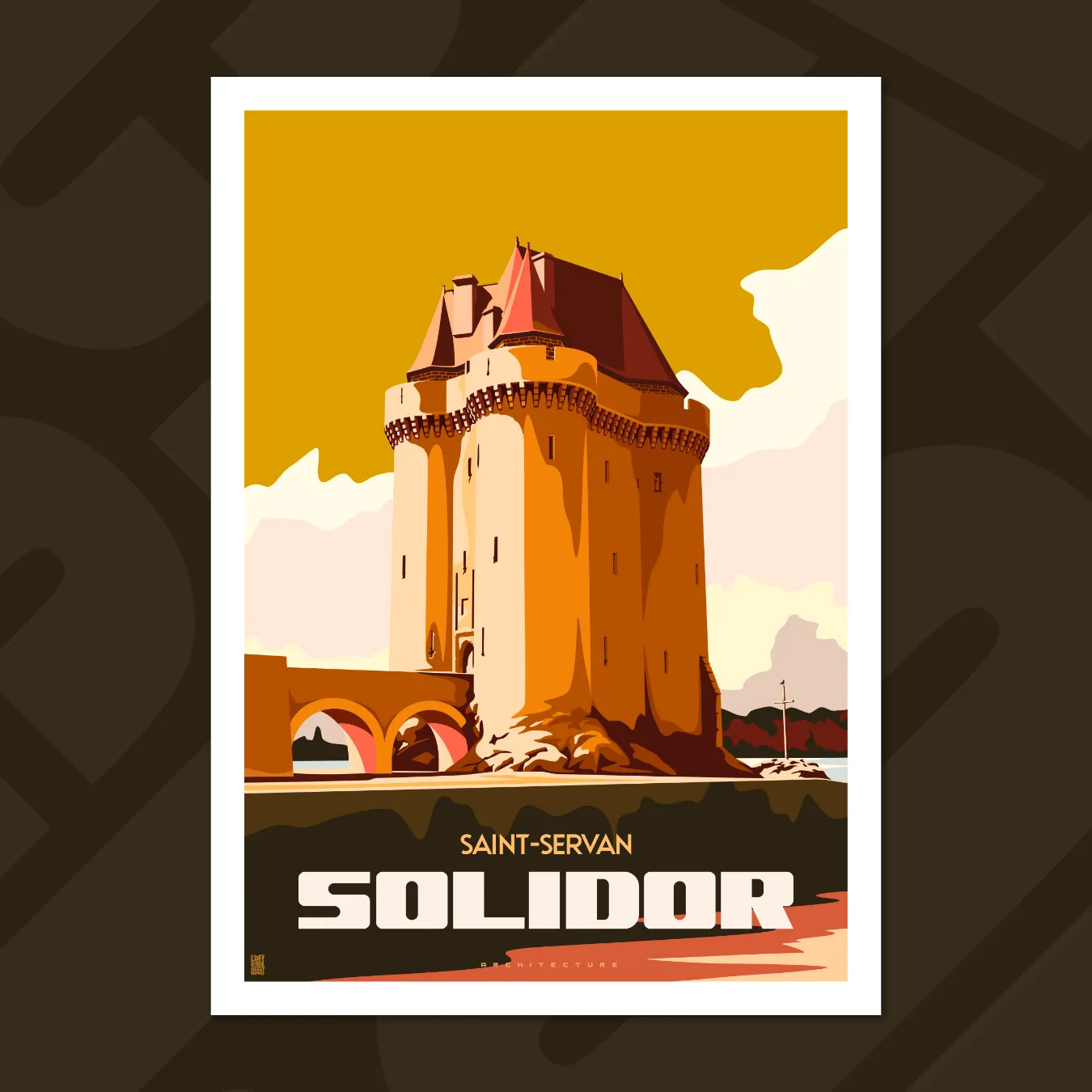 affiche la tour solidor saint-malo
